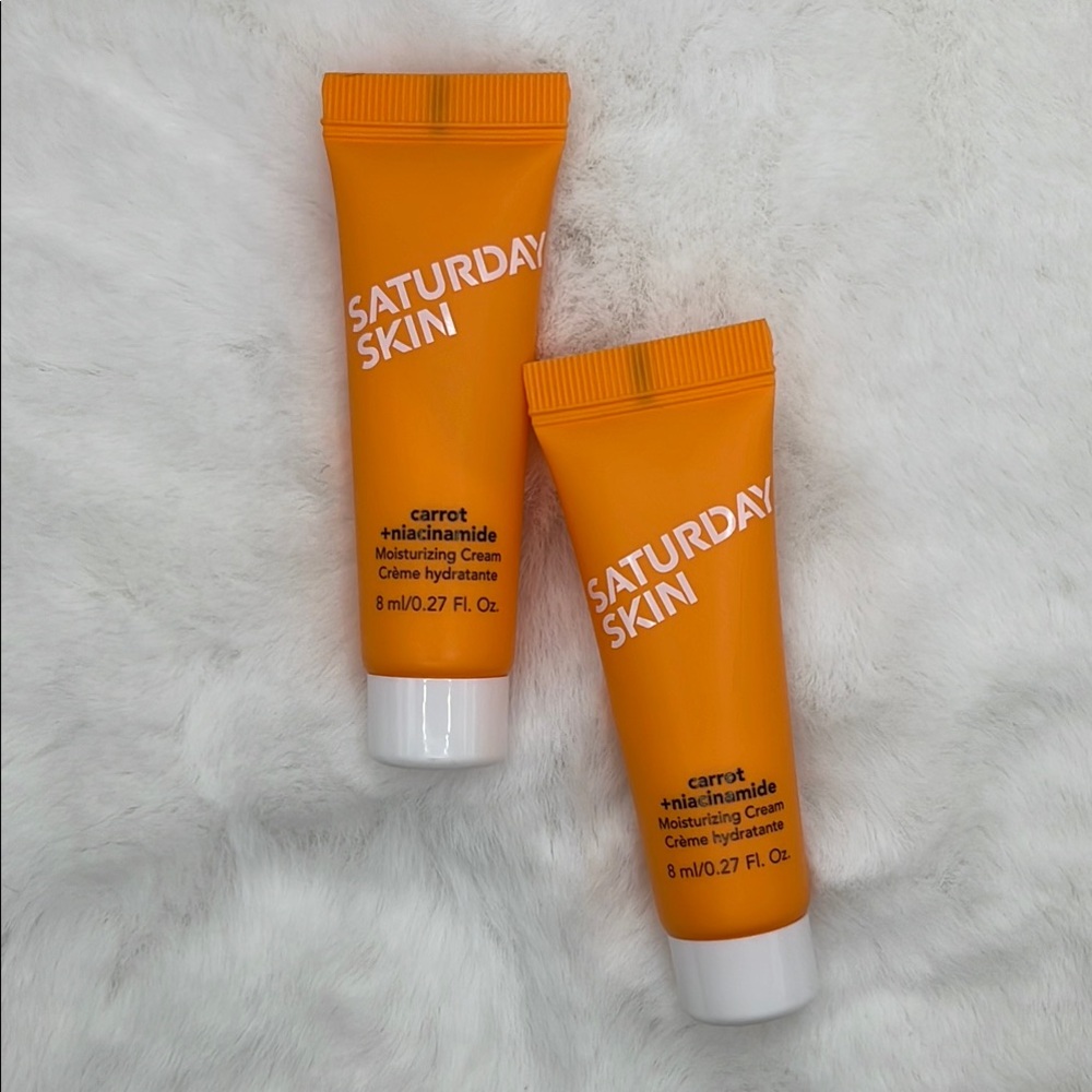 Saturday Skin Carrot + Niacinamide Moisturizing Cream Minis Set of 2 Moisturizer